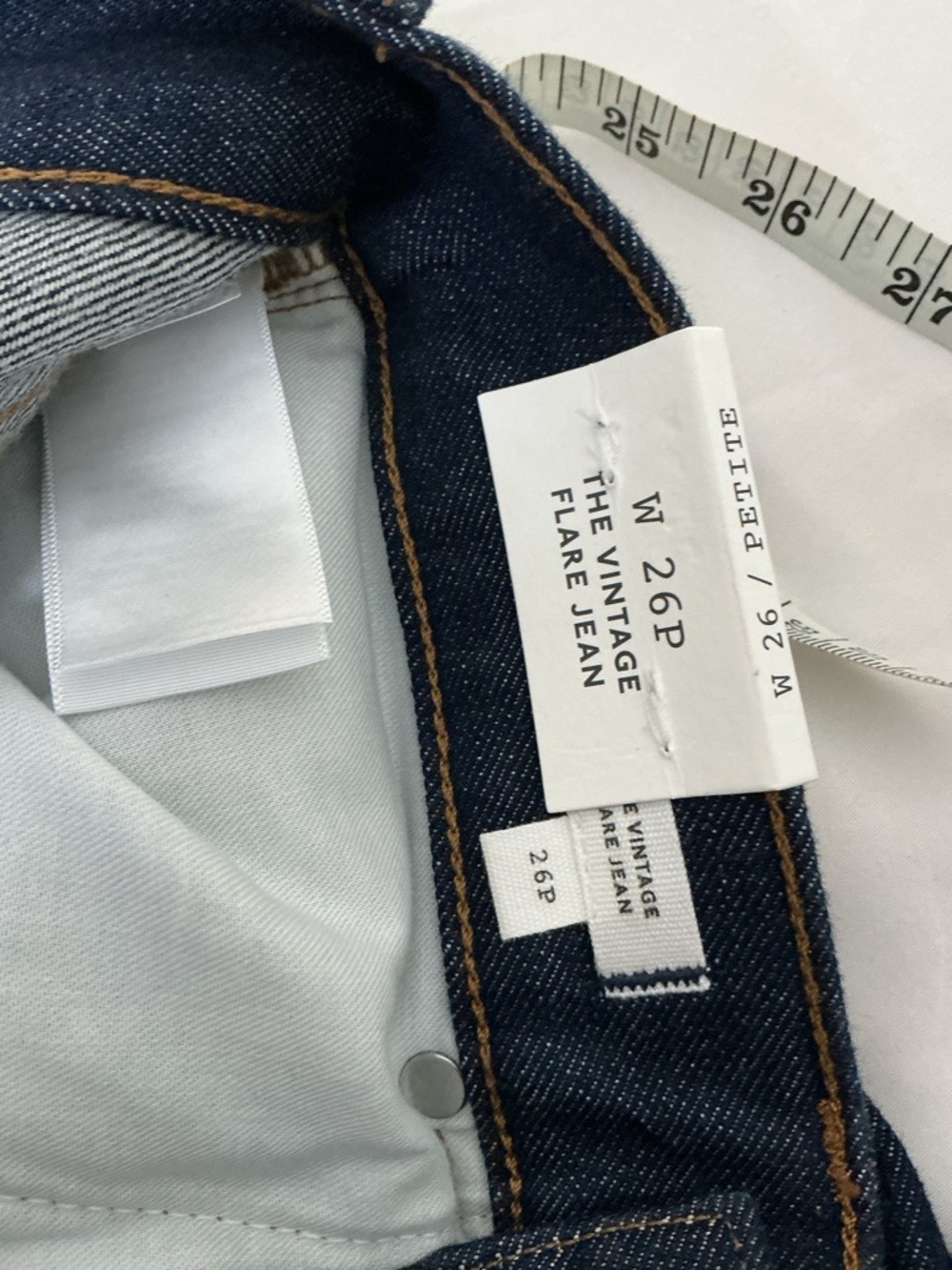 Madewell The Vintage Flare Jean – 26P Petite Dark Wash High Rise Flare NWT - Picture 4 of 9